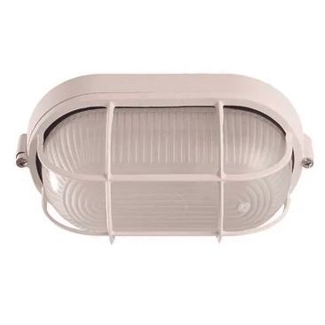 DIRECTLIGHTING 10.SE1057 BL APLIC EXTERIOR OVALAT BLANC 19x10cm